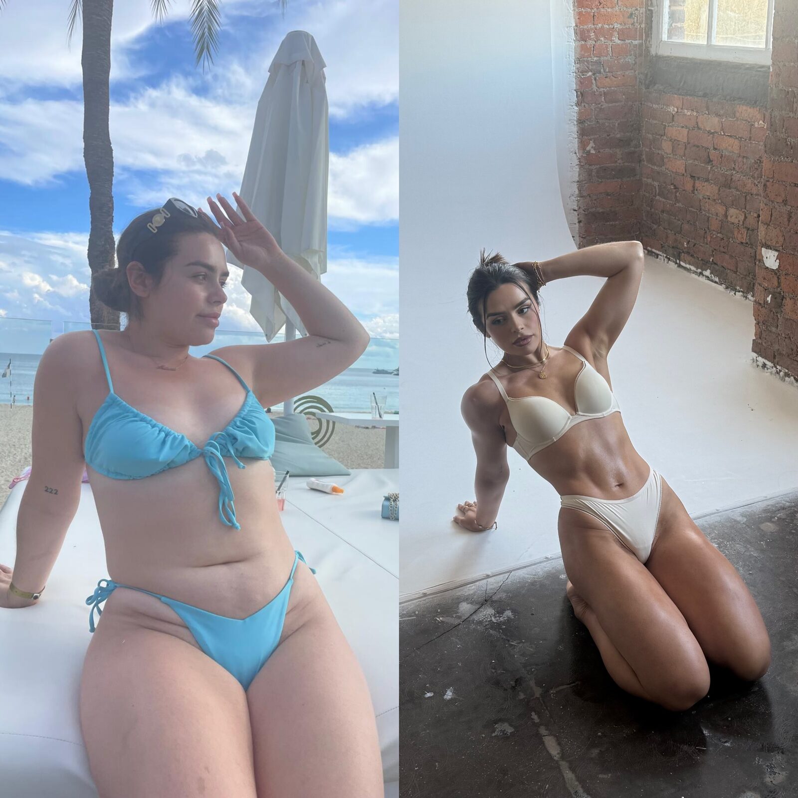 Autumn before and after her Empower transformation