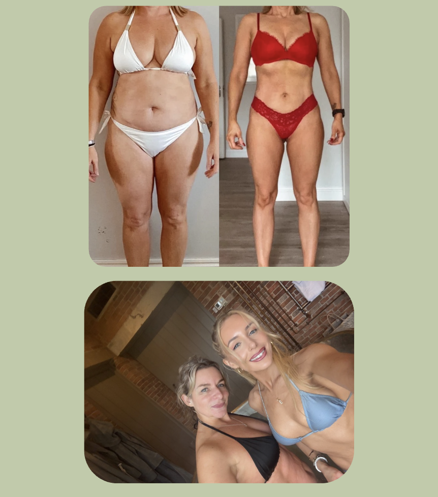 Bernadette before and after her Empower transformation